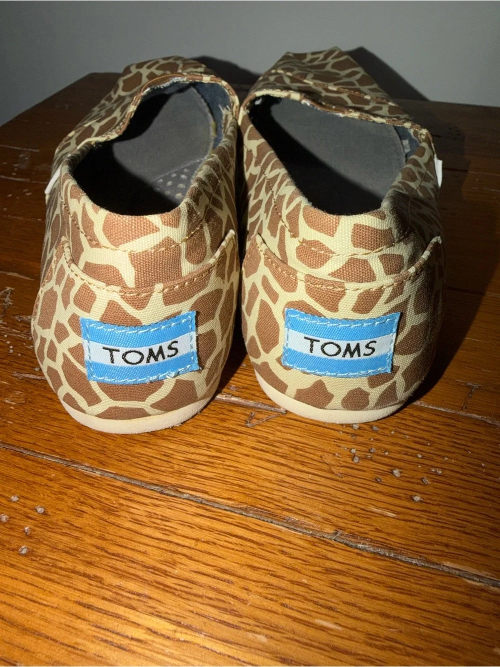 Toms Women’s Brown and Cream Giraffe-Print Espadrilles